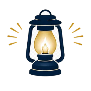 停電時の明かりを表すランタン
